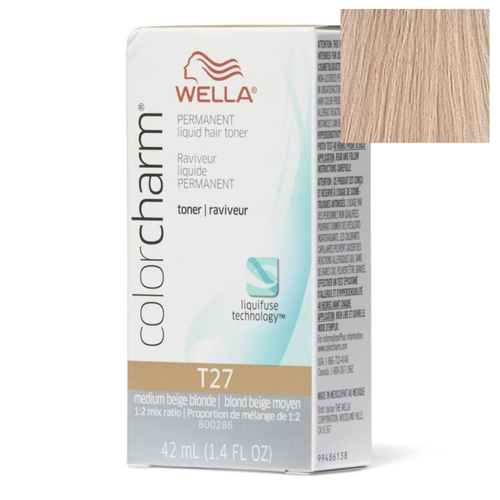 Wella Colour Charm Toner - T27 Medium Beige Blonde – Tint Department